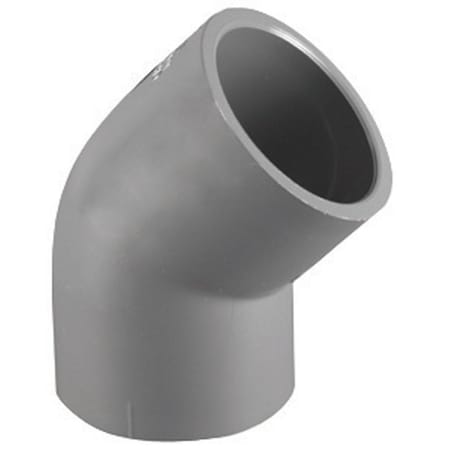 Charlotte Pipe And Foundry Charlotte Pipe Schedule 80 1/2 in. Slip X 1/2 in. D Slip PVC 45 Degree Elbow 1 pk PVC 08309 1000